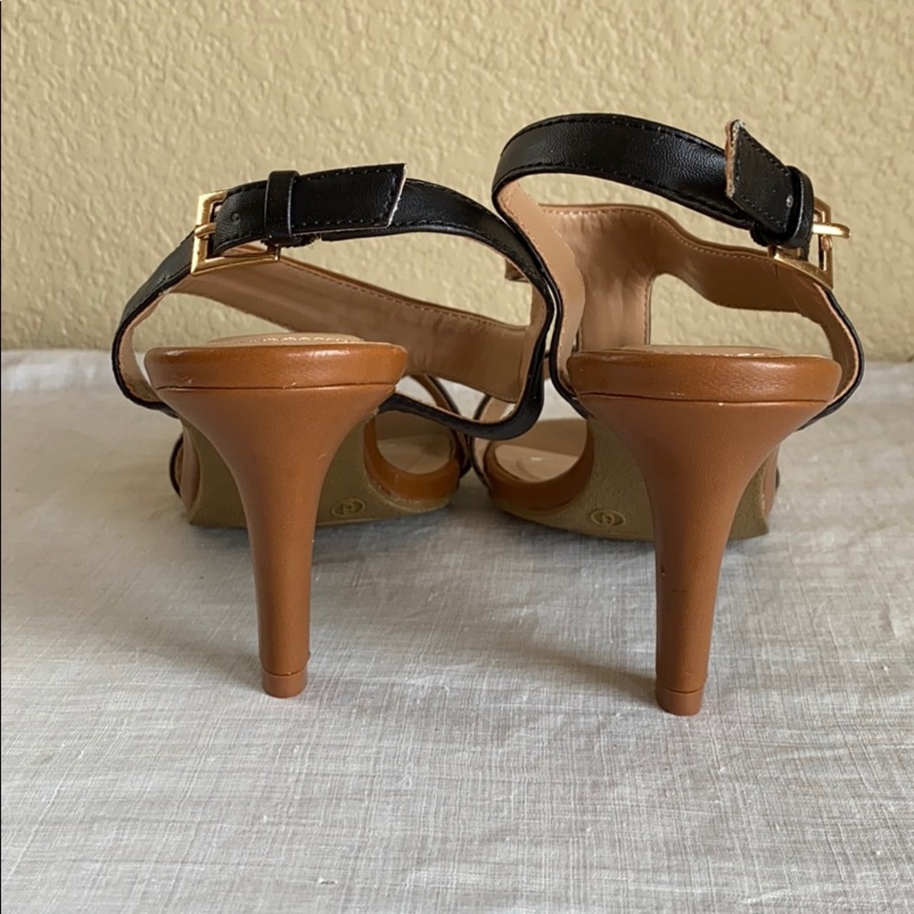 Strappy Two-Toned Heels - Size 6 - Picture 4 of 9